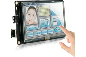 SCBRHMI Pantalla Táctil TFT LCD HMI HD 10.1 Pulgadas – CPU Cortex-A8 1 GHz, Software GUI incluido, apto para programadores compatible con Arduino, ESP32, Raspberry Pi, para desarrollo industrial