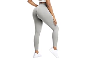 ZAAYO Scrunch Butt Sportowe legginsy damskie, na siłownię, Booty Fitness, nieprzejrzyste, długie spodnie sportowe