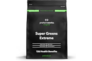 THE PROTEIN WORKS Protein Works - Super Greens Extreme, 150+ Health Benefits, Apple & Lemon Twist, Vegan, 41 Active Ingredients, No Added Sugar, 20 Servings, 250g
