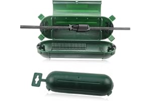 Xmart 2 Pièces Boîtier de Protection pour Rallonge Électrique Vert Boitier Etanche Electrique Exterieur PP Box du Câble Étanche pour Fiches et Connexions de Jardin (Longueur 210mm Diamètre 70mm)