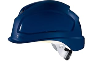 Uvex 9772531 Casque de Protection Pheos B-S-WR - Casque de Travail ventilé pour Chantier - Bleu
