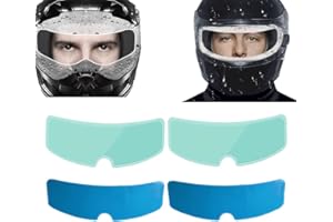 OADAA 4Pcs Anti-Fog Helmet Film, Universal Helmet Shield Anti Fog Film - Rain-Proof and Anti-Fog Clear Visor Helmet Lens Sticker Shield Film (2Pc Anti-rain+2Pc Anti-fog)
