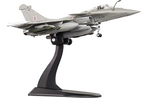 HANGOU 1/100 Dassault Rafale Fighter Attack Bâton Metal Fighter Military Model Fairchild Republic Diecast Plane Model for Commemorate Collection or Gift