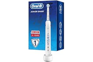 Oral-B Spazzolino Elettrico Ricaricabile Junior Smart, 1 Manico, 1 Testina di Ricambio, per Età da 6 Anni