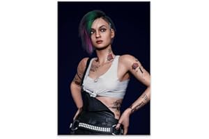 KANCAIGOU Cyberpunk Judy Alvarez Leinwanddrucke, Wandkunst, Poster, 13 x 45,7 cm, ungerahmt