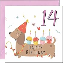 Carte Anniversaire 14 Ans Réf: AG14