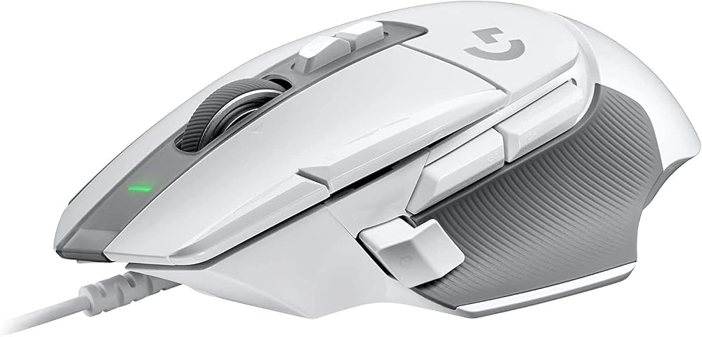 Logitech G G502 X Kablolu Oyun Mouse'u, LIGHTFORCE Hibrit Optik-Mekanik Ana Anahtarlar, HERO 25K Oyun Sensörü, MacOS, Windows ve PC ile Uyumlu, Beyaz