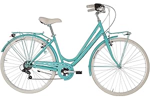 VWPEYY Alpina Bike Sharin - Bicicleta de Ciudad para Mujer, Color Aguamarina, 28