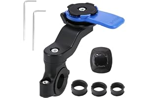 nplaseta Supporto Manubrio per Moto, Universale Supporto per Bicicletta Staccabile Girevole a 360° per Smartphone da 4,7 a 7,2 cm, Porta Cellulare per Bicicletta Moto Veicolo Elettrico