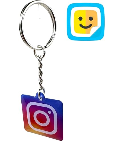 Portachiavi NFC Personalizzato Con Logo Instagram - Per Influencer E Aziende