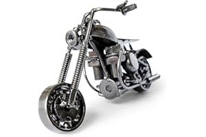 EAPMGQR Vintage Modèle de Moto, Ferro Moto Modello, Modello di Motocicletta in Ferro Creativo Retrò, per Oggetti di Scena Fotografici, Collezione D'arte, Decorazione Desktop