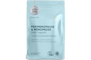 Inspiriko Perimenopause & Menopause Supplements - 18-in-1 Menopause Complex with SOYA Isoflavones, Phytoestrogens, Perimenopause Vitamins & Minerals for Hormone Balance for Women. 60 Vegan Capsules
