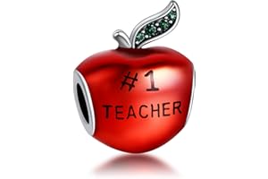 Rimgoris Plata de Ley 925 para mujer pulseras collar Árbol de Navidad Verde Pascua Conejo y Huevo Amistad Mi Esposa Hermosa Día de los Maestros Manzana Navidad Muñeco de Nieve