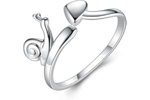 VIKI LYNN Frauen Mädchen 925 Sterling Silber Verstellbare Schnecke, Finger Ringe