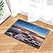 Produktbild cdhbh Abend View Ozean Decor Meer Steine und Mystic Seaside Bad Teppiche rutschhemmend Fußmatte Boden Eingänge Innen vorne Fußmatte Kinder Badematte 39,9 x 59,9 cm Badezimmer Zubehör