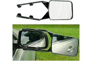 SANWAN Car Towing Mirror - SUNWAN Caravan Trailer Extension Towing Dual Glass External Mirrors Long Arm Wing Mirrors (Pack of 2)