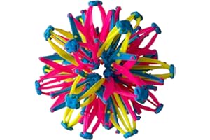 CHENGLI Boule Extensible, Boule Magique Rétractable, Boule Magique en Plastique, Sphère Extensible sûr Jouet Magique, Balle Lancer à la Main Extérieure Colorée pour Les Enfants