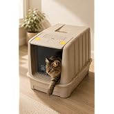 Jumbo Dev B&uuml;y&uuml;k Boy Kapalı Kedi Tuvaleti, Filtreli ve K&uuml;rek Hediyeli, 67,5x47x51 cm - VN11095