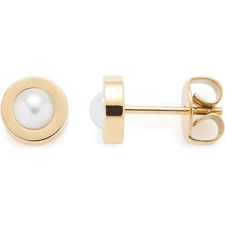 JEWELS BY LEONARDO Ohrstecker Valea – Goldfarbener Edelstahl Mit Synthetischem Malachit