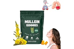 FIGSKEY BetterLungs Mullein Gummies, Healthcare Supplement Edible Fitness Dietary Gummy, Lung Health & Sinus Relief, Leaf Extract for Lungs, Fast Acting Lung Cleanse, Daily Lung Health Care (1 Pcs)