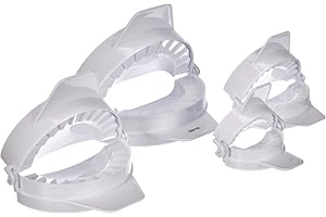 Ibili 707700 Lot de 4 Moules à Chaussons Plastique Blanc 21 x 7 x 17 cm