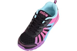 ABSOLUTE FOOTWEAR Childrens Kid Girls Slip On Lace Up Sport Walking Running Multi-Colour Trainers Sneakers