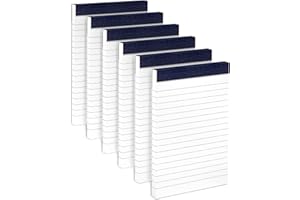 AIDUNMIS Note Pads Small A6 Notepad Pocket Size 6 Pack A6 Notepads with Lined Pages Shopping List Pads Pocket Notebook Note Pad for Office Supplies To-Do List Memo Pad Lined Paper Refill Pad Grocery Lists Pads