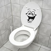 Stickers WC Motard - Décalcomanies Pour Abattant De Toilettes - Neuf - Marque ADS