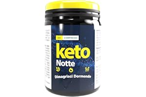 ALOHALABS Keto Notte Prodotti Proteici per Dieta Chetogenica Light | Integratore Alimentare 60 Compresse Integratore Naturale | Dieta Chetogenica Prodotti Con Fieno Greco e Griffonia