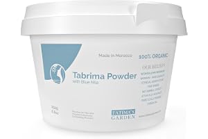 Fatima's Garden Tbrima/Saqla Hammam Marockansk Exfoliering med Blå Nila Naturlig Renande 250g