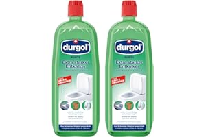 ‎DURGOL durgol Forte extra starker Entkalker für Urinstein & Kalk (2x1000ml) - Urinsteinentferner & Kalkentferner für WC, Dusche, Spülkasten - Spezial Profi Kalkreiniger flüssig - Kalkstein Reiniger Toilette
