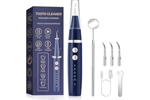 Love begans Zahnsteinentferner Ultraschall Zahnreinigungsset Professionell für Pflege von Zahnstein Selbst Entfernen Zuhause Zahnreinigung set Es Gibt 5 Einstellbare Modi und 3 Reinigungsköpfe