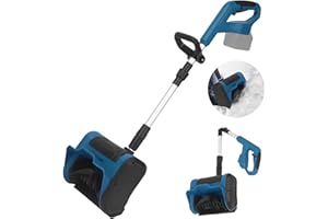 UIOEEJY Souffleuse à neige sans fil, brosse à neige électrique pour batterie Makita 18 V, souffleuse à neige électrique pliable avec manche télescopique, hauteur de neige maximale de 20 cm, distance