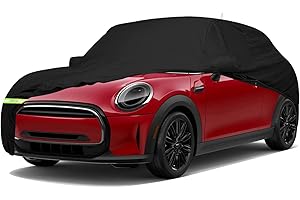 KATSIRO Funda para Coche de Garaje Completo Compatible con Mini Cooper 2013-2022 5 Puertas, para Exteriores, Impermeable, Resistente a los Rayos UV, Transpirable, Resistente al Polvo