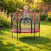 Fileli 140 cm B&uuml;y&uuml;k Boy Trambolin