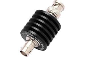 ARELATER 10Watt BNC RF Coaxial Attenuator, DC-3GHz 50 Ohm, High Power Precision Signal Control for RF Lab/Communication Systems/Test Equipment (6dB)