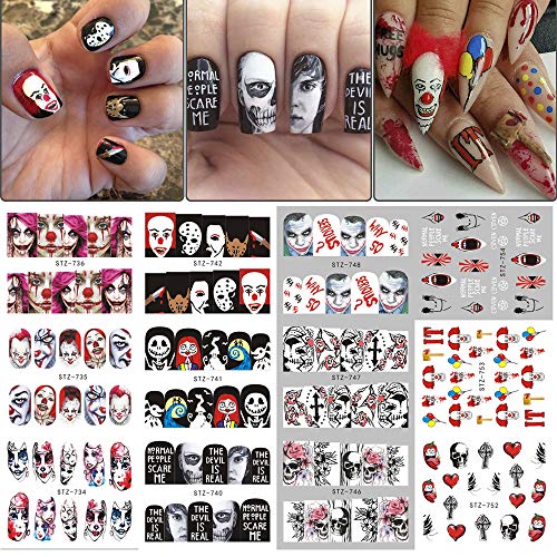 pegatina de uñas Diseños de Halloween Pegatinas de...