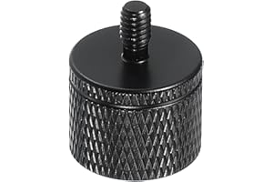 PATIKIL Adaptateur de Vis de Trépied 1/4" Femelle vers M4 Mâle, Connecteurs D'Écrou de Trépied, Vis de Montage d'Appareil Photo, Double Tête de Convertisseur