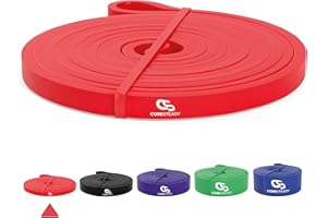 Coresteady Pull Up Bands & Resistance Bands - Rubber Heavy Duty Loop Band for Men & Women - Build Fit Power & Muscle - Training, Fitness Assist Pull Ups & Gym Exercise