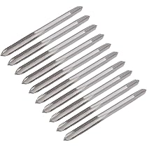 Sourcing Map 10pcs Tarauds Métriques M4 X 0,7 HSS Acier Rapide - Filetage Grossier