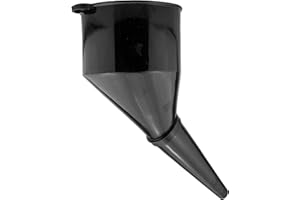 COST WISE Angled Fuel Funnel with fine mesh filter and handle,for petrol diesel oil ad-blue water screen wash (Black)