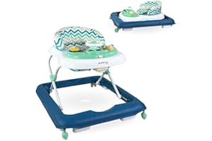 Mobiclinic®, Andador bebés, Plegable, Juguetes Interactivos, Con Música y Luces, Ajustable en 3 Alturas, Bandeja Extraíble, Rayo, +6 Meses, Estable y Seguro