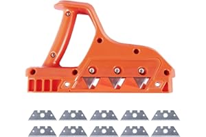 GUAHKUN Gipskartonplatten Schnellschneider, Kantenhobel mit drei Klingen, Handhobel Gipskartonplatten Gipskarton-Fasenschneider Mit 45 ° Und 60 ° Balden Handwerkzeug Schneidwerkzeuge (45 Grad)