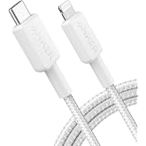 Anker 322 USB-C to Lightning &Ouml;rg&uuml;l&uuml; Kablo, 1.8 m, Beyaz - A81B6