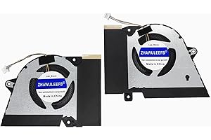 ZHAWULEEFB Replacement New Laptop CPU+GPU Cooling Fan for ASUS Rog Zephyrus G14 GA401I GA401IV ‎GA401IH-BR7N2BL Series DFSCK22115181H FMBC DFSCK22105182H FMBB DC12V 1A Fan