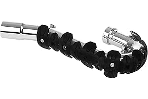 POLISPORT 8483800001 - ARMADILLO HEAD 40cm protezione scarico universale per moto a 4 tempi combina acciaio inossidabile ed elastomero leggero resistente alle alte temperature in colore nero
