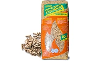AGRITURA BEIKIRCHER Pellet di Legno Premium EN Plus A1 Massima Qualità per un Calore Eccezionale - 1 Sacco (15 KG)