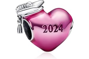 Rimgoris 925 Argento Sterling Charm Donne Bracciali Collana Oceano Delfino Charm Ciondolo Cappello Laurea Cappello Laurea Stella Marina Tartaruga Pesce Estate Mare Spiaggia Oceano Delfino