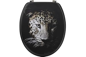 TENDANCE SEDILE WC IN MDF DA 18 POLLICI CON ELEMENTI DI FISSAGGIO IN ACCIAIO INOSSIDABILE - LEO