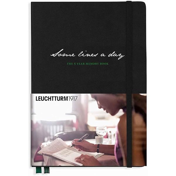 Agenda Organiseur 5 Ans Non Daté Arpan - Format A5, Couverture Simili Cuir, Fermeture Bouton - Papier Crème 80g/m², Poches Intégrées - Slogan Motivant, Couleur Crème